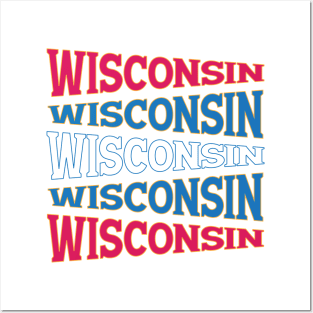 TEXT ART USA WISCONSIN Posters and Art